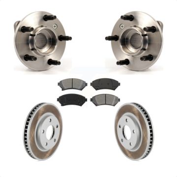 Front Hub Bearing Coated Brake Rotor Pads Kit For Pontiac Montana Buick Century Chevrolet KBB-103986