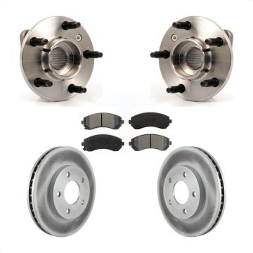 Front Hub Bearing Assembly Coated Brake Rotor Pads Kit For Buick Rendezvous Pontiac Aztek KBB-103988