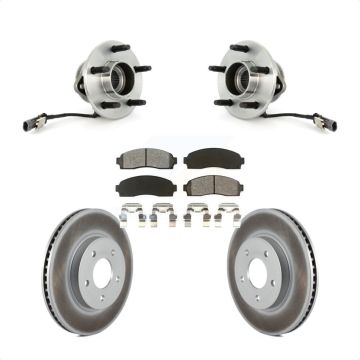 Front Hub Bearing Coated Brake Rotor And Pad Kit For Saturn Vue Chevrolet Equinox Pontiac KBB-103998