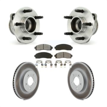Front Hub Bearing Coated Brake Rotor And Pad Kit For Saturn Vue Pontiac Torrent Chevrolet KBB-103999