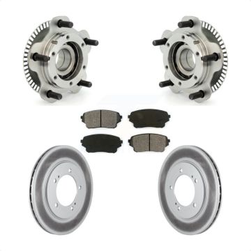 Front Hub Bearing Assembly Coated Disc Brake Rotor & Pad Kit For Suzuki XL-7 Grand Vitara KBB-104004