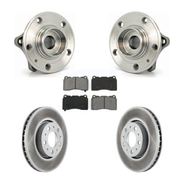 Front Hub Bearing Coat Brake Rotor Pads Kit For Volvo V70 With 286mm Diameter KBB-104006