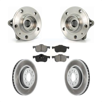 Front Hub Bearing Assembly Coated Disc Brake Rotor And Pad Kit For Volvo S60 XC70 V70 S80 KBB-104007