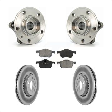 Front Hub Bearing Assembly Coated Disc Brake Rotor And Pad Kit For Volvo S60 XC70 V70 S80 KBB-104009