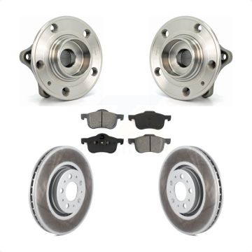 Front Hub Bearing Coat Brake Rotor Pads Kit For Volvo S60 With 316mm Diameter KBB-104010