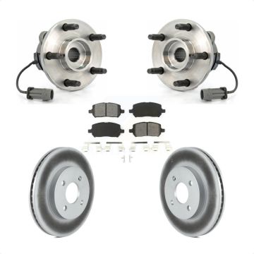 Front Hub Bearing Assembly Coated Disc Brake Rotor Pad Kit For Saturn Ion Pontiac Pursuit KBB-104019