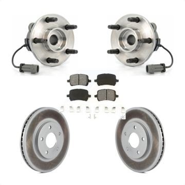 Front Hub Bearing Assembly Coated Disc Brake Rotors And Pads Kit For Chevrolet HHR KBB-104021