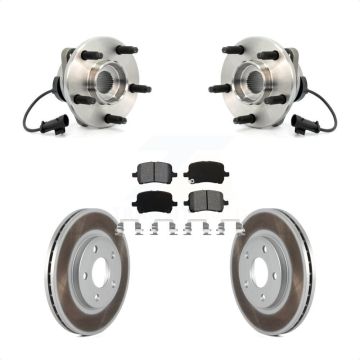 Front Hub Bearing Assembly Coated Disc Brake Rotors And Pads Kit For Chevrolet Malibu KBB-104029