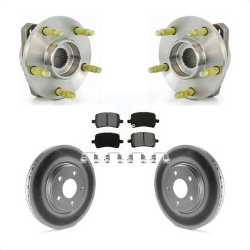 Front Hub Bearing Assembly Coated Brake Rotor And Pad Kit For Chevrolet Malibu Pontiac G6 KBB-104031
