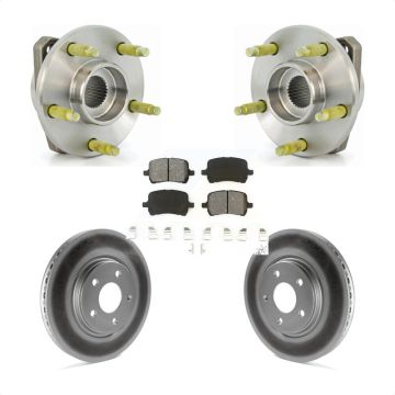 Front Hub Bearing Coat Brake Rotor Pad Kit For Pontiac G6 With 296mm Diameter KBB-104032