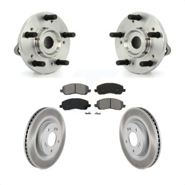 Front Hub Bearing Assembly Coated Disc Brake Rotor Pads Kit For Mitsubishi Eclipse Galant KBB-104037