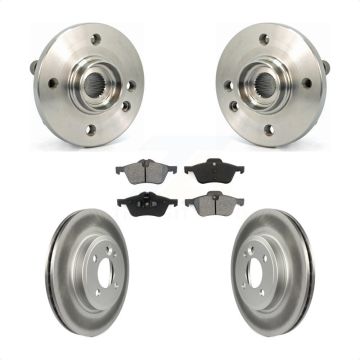 Front Hub Bearing Assembly Coated Disc Brake Rotors And Pads Kit For Mini Cooper KBB-104059