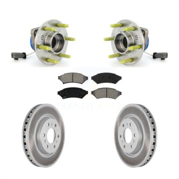 Front Hub Bearing Coated Brake Rotor Pad Kit For Pontiac Montana Chevrolet Uplander Buick KBB-104065