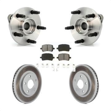 Front Hub Bearing Assembly Coated Disc Brake Rotors And Pads Kit For Chevrolet HHR KBB-104066