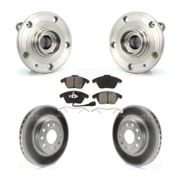 Front Hub Bearing Coat Brake Rotor Pad Kit For Volkswagen Jetta Beetle Rabbit Audi Eos A3 KBB-104074