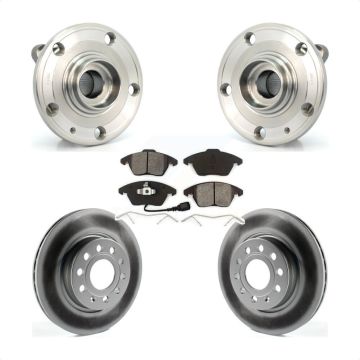 Front Hub Bearing Assembly Coated Brake Rotor Pads Kit For Volkswagen GTI Audi A3 Quattro KBB-104075