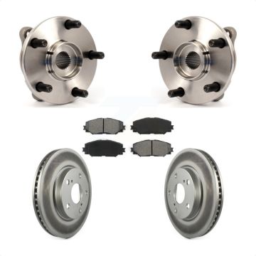 Front Hub Bearing Coat Brake Rotor Pads Kit For Toyota RAV4 Prius V Scion xB Lexus HS250h KBB-104087