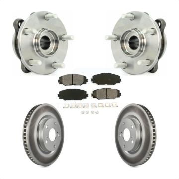 Front Hub Bearing Assembly Coated Disc Brake Rotor Pad Kit For Toyota RAV4 Scion tC Mirai KBB-104088