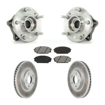 Front Hub Bearing Assembly Coated Disc Brake Rotor Pad Kit For 2007-2012 Hyundai Veracruz KBB-104104