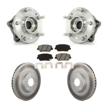 Front Hub Bearing Coated Disc Brake Rotor Pads Kit For Hyundai Santa Fe Sport Kia Sorento KBB-104107