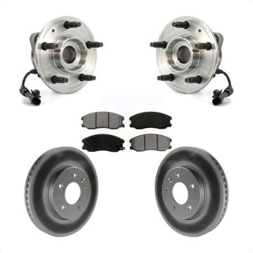 Front Hub Bearing Coated Brake Rotor Pad Kit For Chevrolet Equinox Pontiac Torrent Saturn KBB-104126