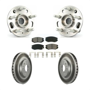 Front Hub Bearing Coat Brake Rotor Pad Kit For Chevrolet Equinox GMC Terrain Buick Impala KBB-104140