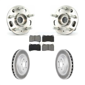 Front Hub Bearing Coat Brake Rotor Pad Kit For 2012-2013 Buick Regal With Brembo Calipers KBB-104141