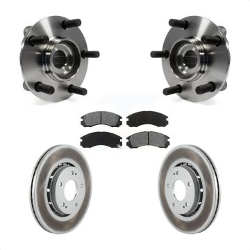Front Hub Bearing Assembly Coated Disc Brake Rotors And Pads Kit For Mitsubishi Lancer KBB-104161