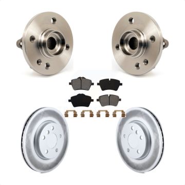 Front Hub Bearing Assembly Coated Disc Brake Rotor Pad Kit For 2014-2015 Mini Cooper 1.6L KBB-104172