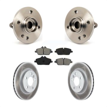 Front Hub Bearing Assembly Coated Disc Brake Rotor Pad Kit For 2014-2015 Mini Cooper 1.6L KBB-104173