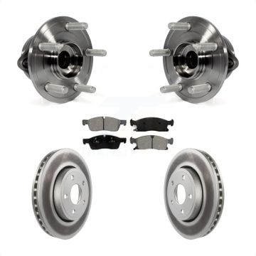 Front Hub Bearing Assembly Coat Brake Rotor Pad Kit For Jeep Grand Cherokee Dodge Durango KBB-104183