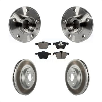 Front Hub Bearing Coat Brake Rotor Pads Kit For Volvo V70 With 300mm Diameter KBB-104191