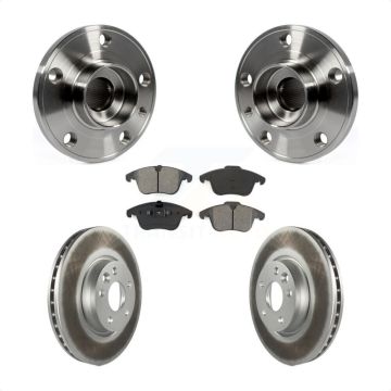 Front Hub Bearing Assembly Coated Disc Brake Rotor Pad Kit For Volvo XC70 S60 V60 S80 V70 KBB-104192