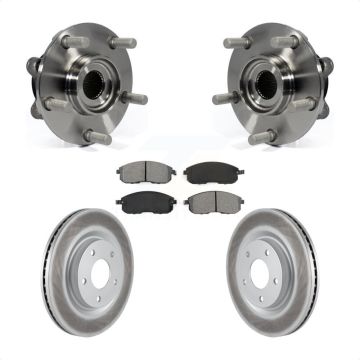 Front Hub Bearing Assembly Coated Disc Brake Rotors And Pads Kit For Nissan Juke KBB-104211