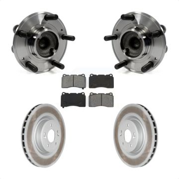 Front Hub Bearing Assembly Coated Disc Brake Rotor And Pads Kit For Hyundai Genesis Coupe KBB-104215