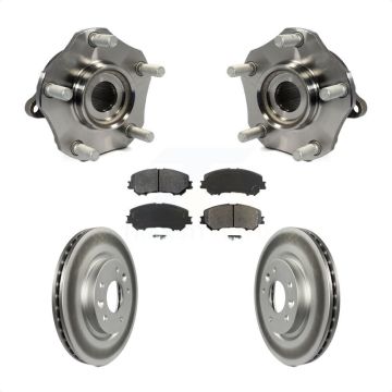 Front Hub Bearing Assembly Coated Disc Brake Rotor Pad Kit For Nissan Rogue Sport Qashqai KBB-104230