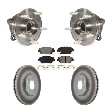 Front Hub Bearing Assembly Coated Disc Brake Rotors And Pads Kit For Hyundai Sonata KBB-104241