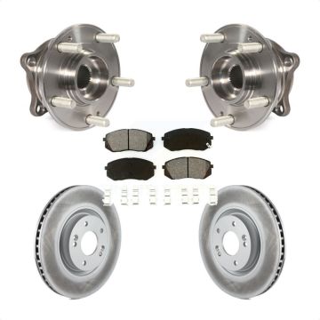 Front Hub Bearing Assembly Coat Brake Rotor Pad Kit For Hyundai Tucson Sonata Kia Cadenza KBB-104243