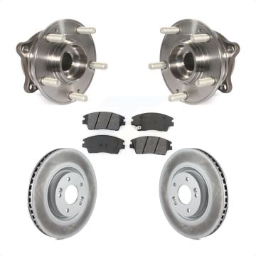 Front Hub Bearing Assembly Coated Disc Brake Rotors And Pads Kit For Kia Sportage KBB-104244