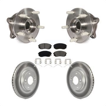 Front Hub Bearing Assembly Coated Disc Brake Rotor Pads Kit For Hyundai Sonata Kia Optima KBB-104246