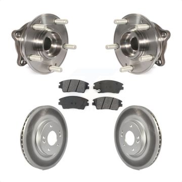 Front Hub Bearing Assembly Coated Brake Rotor And Pad Kit For Hyundai Tucson Kia Sportage KBB-104247