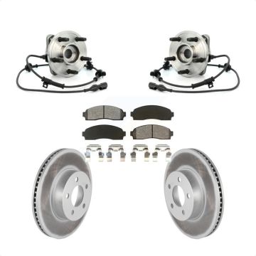 Front Hub Bearing Coat Brake Rotor Pads Kit For Ford Ranger Explorer Sport Trac Mazda 4WD KBB-104277