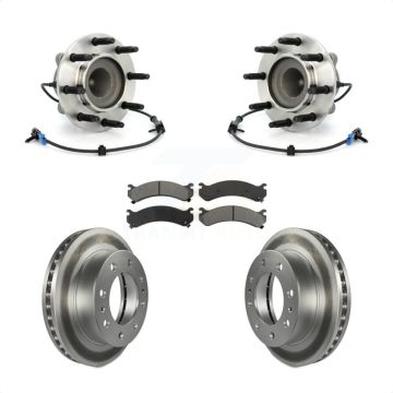 Front Hub Bearing Coat Brake Rotor Pads Kit For Chevrolet GMC Express 2500 Savana 3500 XL KBB-104286