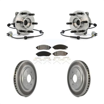 Front Hub Bearing Coated Brake Rotor Pad Kit For Nissan Frontier Pathfinder Xterra Suzuki KBB-104295