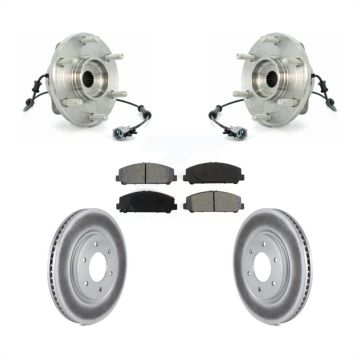 Front Hub Bearing Assembly Coated Brake Rotor & Pad Kit For 2007 INFINITI QX56 From 04 07 KBB-104299