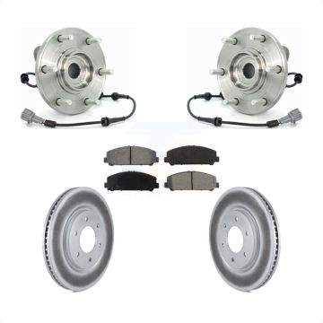 Front Hub Bearing Assembly Coat Brake Rotor Pad Kit For Nissan TITAN Armada INFINITI QX56 KBB-104352