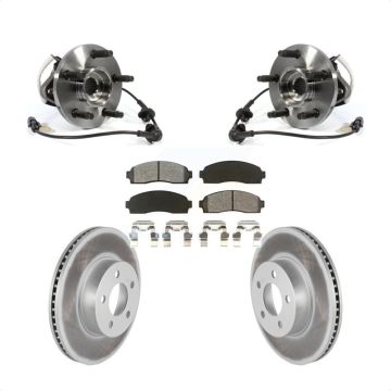 Front Hub Bearing Assembly Coated Brake Rotor And Pad Kit For Ford Ranger Mazda B4000 4WD KBB-104354