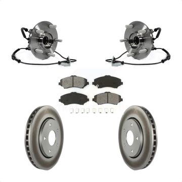 Front Hub Bearing Coated Brake Rotor Pads Kit For Dodge Grand Caravan Chrysler Town & Ram KBB-104368