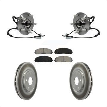 Front Hub Bearing Coated Brake Rotor Pads Kit For Dodge Grand Caravan Chrysler Town & Ram KBB-104371