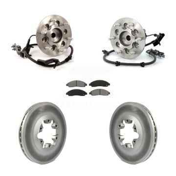 Front Hub Bearing Coat Brake Rotor Pads Kit For Chevrolet Colorado GMC Canyon Isuzu i-280 KBB-104392